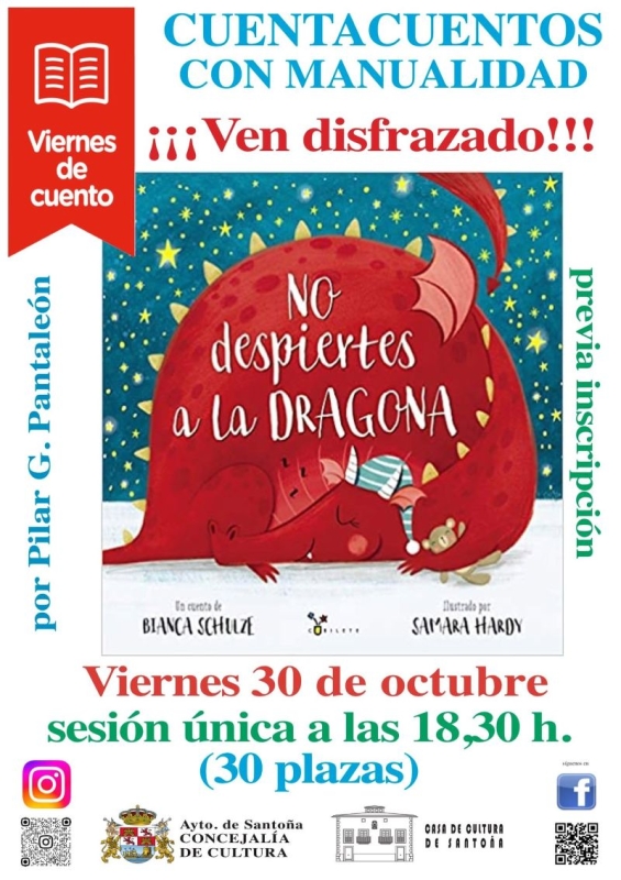 Cuentacuentos con manualidad viernes 30 de octubre